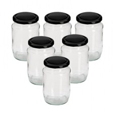 Glass Jam Jars 2lb 750ml Round