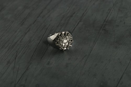 Medusa gorgon signet ring - medusa,