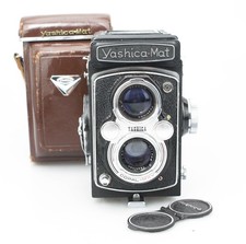 Serviced Yashica-Mat 120 Film TLR Camera 80mm f/3.5 Yashinon Lens + Case