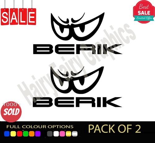 Berik vinyl stickers decal - 4x,