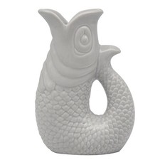 Fish Jug Vase Grey 20cm