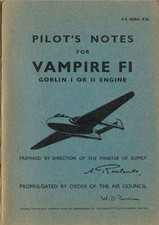 DE HAVILLAND VAMPIRE FI PILOTS