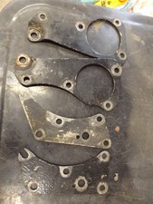 Vintage used Triumph pre unit dynamo engine plates
