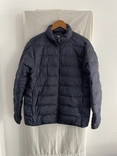 UNIQLO Navy Ultralightweight Down Puffer Coat Size M