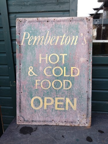 Vintage wooden advertising - vintage,
