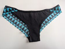Ex catalogue Knickers Size 12, Black With Turquoise Lace Trim