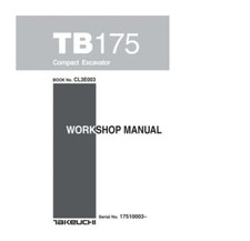 Takeuchi TB175 Excavator