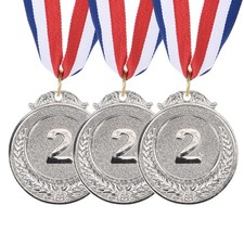 3Pcs 2 Inch Silver Award
