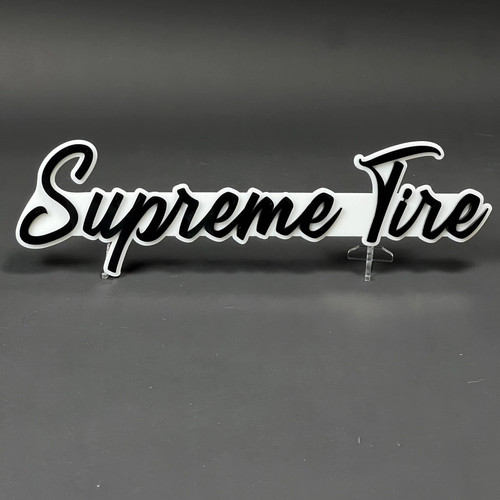 1pc supreme tire acrylic - supreme, 3d
