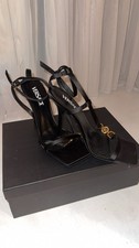 Black Versace Shoes with Gold Hardware Size 40