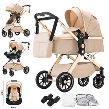 Baby Stroller 3 in 1Fold Pram