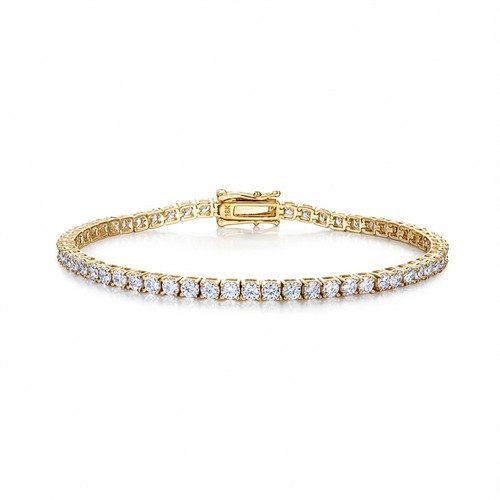 3ct tennis bracelet yellow - 3ct,