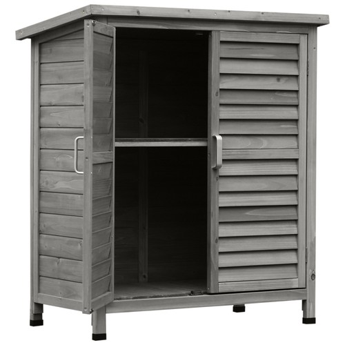 Wooden garden storage shed - garden,