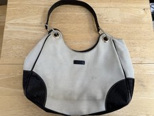 Gucci Women's Vintage Gucci Canvas & Leather Hobo Shoulder Bag – Authentic – GG