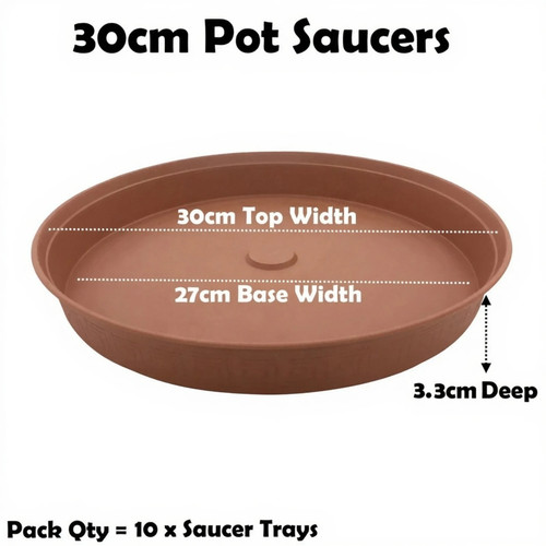 30cm plant pot saucer drip - 30cm,