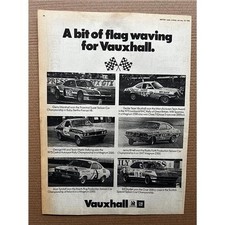 VAUXHALL FIRENZA / MAGNUM MEMORABILIA Original motoring press advert from 1976 f