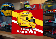 Lewis Hamilton 2025 Helmet F1 Metal Sign/Mountboard Display F1 Gift