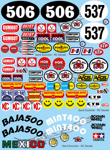 Vintage sand scorcher decals - vintage,