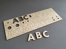 Wooden Letters Craft Decoupage Decor Set of 30 A - Z Letter Craft Decoupage