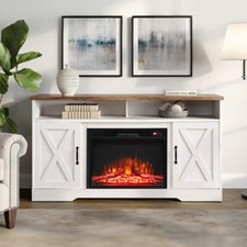Fireplace TV Stand W/ Remote
