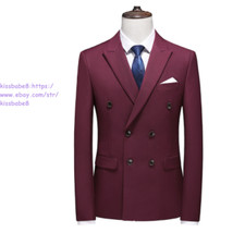 New Double Breasted Men Suit