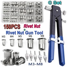 150pcs Aluminum Rivet Nut Kit