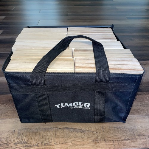 Timber mega jenga set - mega, wooden
