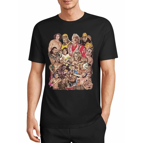 Retro 80s wrestling tee - 80s,