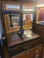 19th Century Large Oak Book Press with Single Drawer Antique
