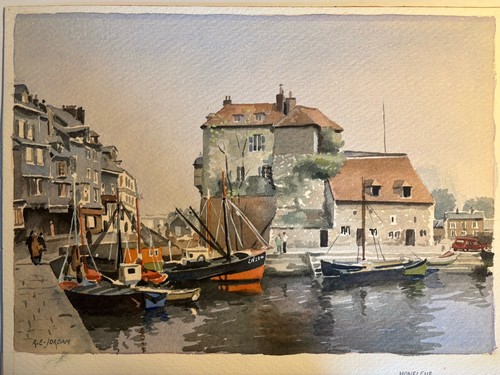 Antique watercolour painting - antique,