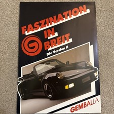 GEMBALLA PORSCHE 911 VERSION II Tuning Prospectus 4 pages in German text