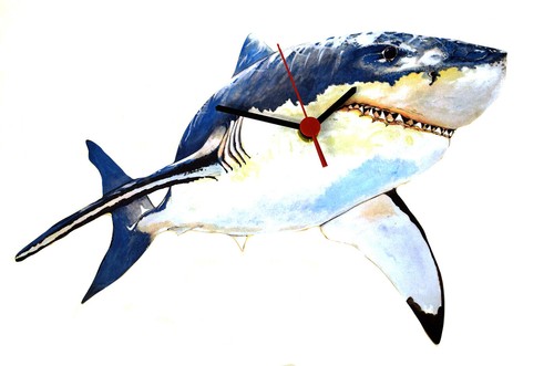 Shark clock great white - -,