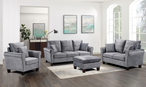 Brushed velvet sofa seater - brushed, 2