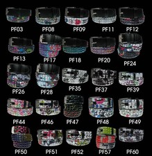 Pyramid Studded Mens and Womens Belt With Removable Buckle Fitting