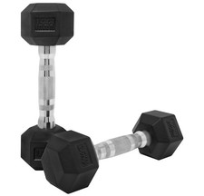 Rubber Hex Dumbbell Pair 2.5KG