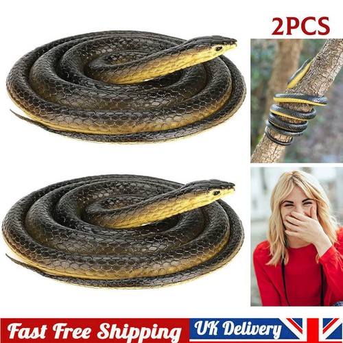 2pcs realistic rubber snake - 2pcs,