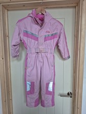 Girls Campri Pink Ski Suit Age
