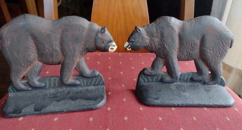 Vintage cast iron bears - vintage,