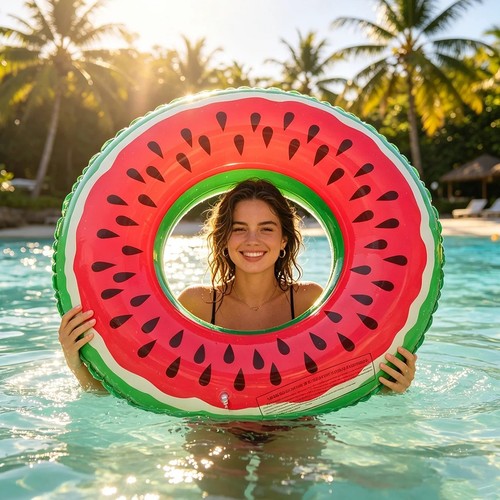 Adult inflatable swim ring - inflatable,