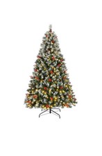 Arise PreLit 7Ft Christmas tree with berrys+cones+lights