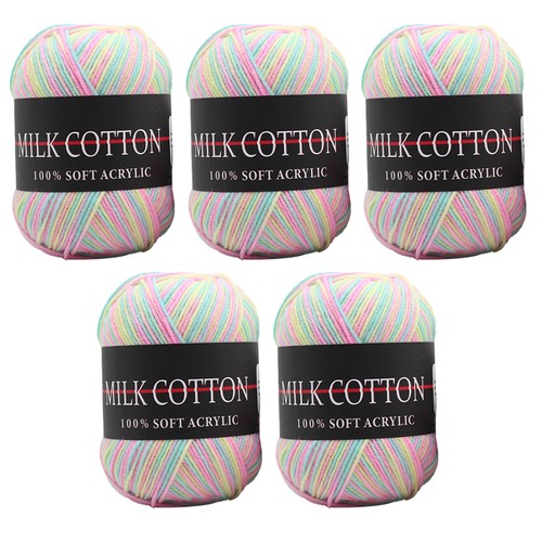 5x50g 3ply yarn colorful - dk,