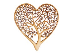 Wooden MDF Heart Tree #3 craft