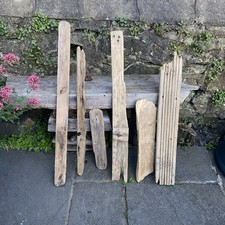 Flat Driftwood pieces x6 Longest 98cm