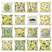 Summer Lemon Throw Pillow