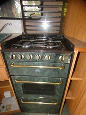 Caravan gas oven/hob, Spinflo Caprice,+matching sink+sink cover, V.G.C.