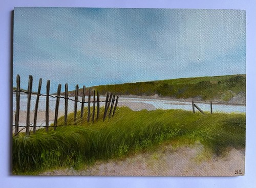 Original oil painting - , signed