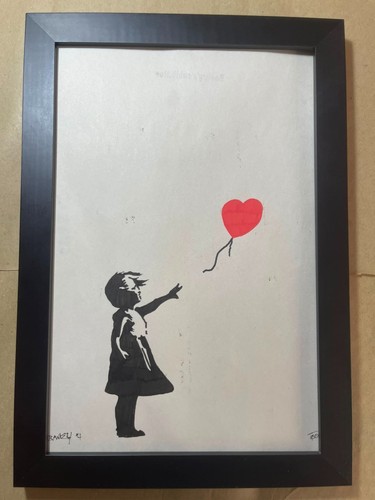 Banksy drawing framed - banksy,