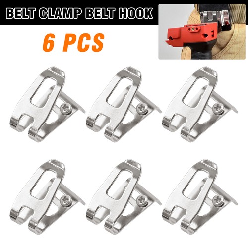 Replacement belt clip - 6x, hooks