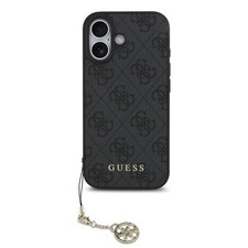 Genuine Guess 4G Charmed Metal Logo Impact Protection for iPhone 17 Grey