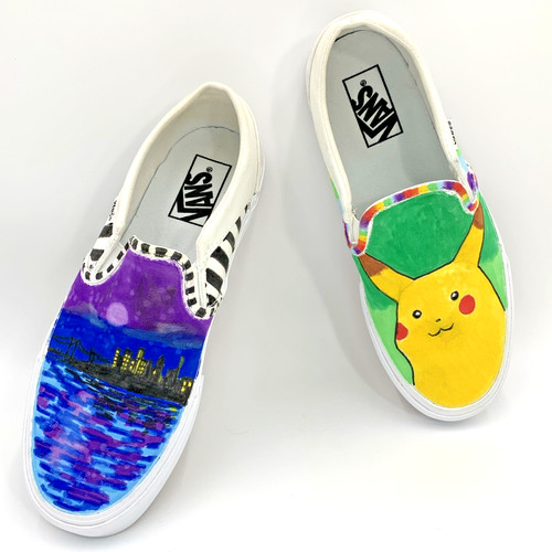 Vans otw custom - vans, painted